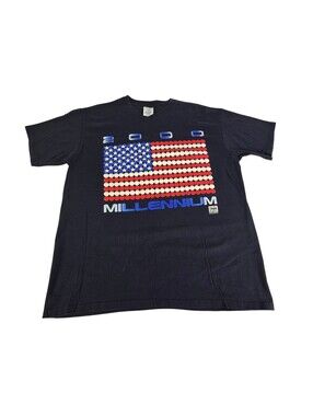 Vintage 2000 Have A Nice Millennium Blue T-shirt Size XL Y2K